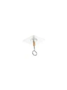 Ganchos adhesivos resistentes para techo, ganchos de acero multifuncionales montados en la pared para colgar plantas, cestas, linternas, adecuados para la decoración del jardín - transparente - Ver 10