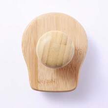 Bamboo Silicone Hair Washing Brush, Home Hair Cleaning Tool, Gentle Scalp Massage Comb For Wet And Dry Use - Apricot - View 10
