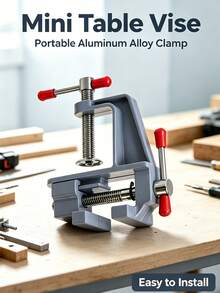 Mini Table Clamp, Craft Table Repair Tool, Mini Table Clamp Vice, Portable Work Small Bench Vise, Small Table Clamp For Jewelry Making Electronics Craft Model Building - A - View 1