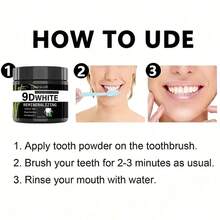 9D Icy Double Mint Tooth Powder, Whitening Teeth, Deep Cleaning And Tooth Protection, Cleans Tooth Stains, Yellowing And Residual Impurities, Cares For Gums, Freshens Breath, Brightens Teeth - Mint - View 7