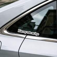汽車貼紙 Kiss My Cute Bye－乙烯基貼紙，適用於汽車、筆記本電腦、水瓶等，汽車配件貼紙 - 吻別 - 查看 5