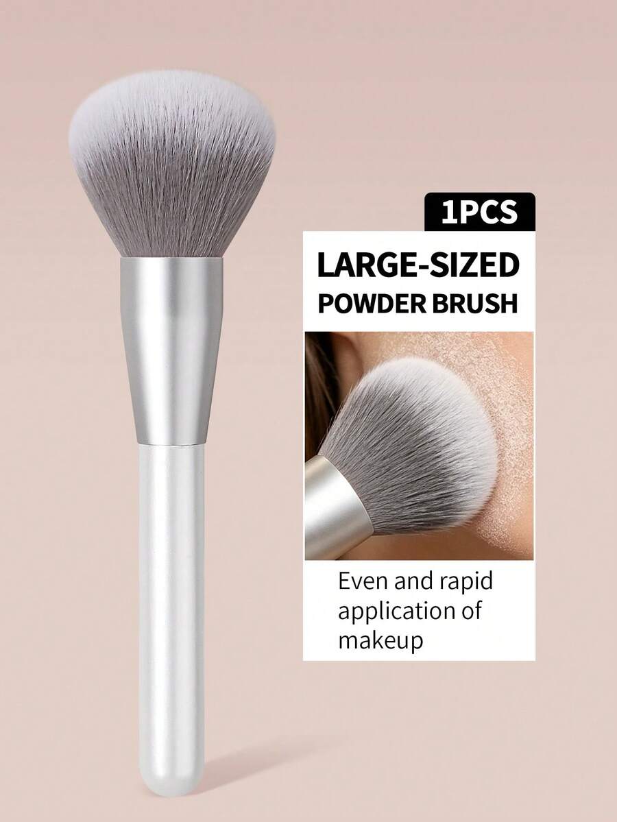 Premium Extra Large Setting Powder Brush Contour Brush Soft Fluffy Multi-Function Face Makeup Brush Daily Makeup Powder Pickup Single Makeup Brush - White - View 1