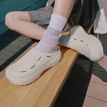 Adidas OZWAVE Clog Fashion Versatile Anti-Abrasion Anti-Slip Closed-Toe Slippers Unisex White JR9272 - Baby Blue - View 10