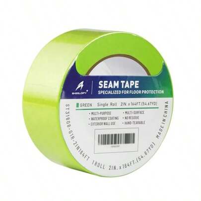 Gen.III Seam Tape Specialized For Floor Protection Edge Tape Masking Tape, 90 Day+ Green, 1 Roll, 2" X164'