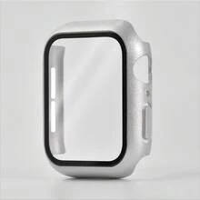 BEIMUSON 鋼化玻璃+保護蓋 系列 38mm 40mm 41mm 42mm 44mm 45mm 46mm 49mm PC 防撞螢幕保護殼 相容於 Series 11/10/9/8/7/6/5/4/3/2/1 Ultra SE-銀色 - 銀色 - 查看 15