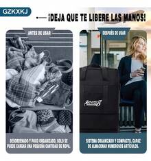 Rolling Travel Bags - Black - View 7
