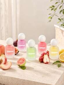 15ML Mini Portable Fragrance Spray, Travel Size Coconut Scented Body And Room Spray, Multiple Scents Available: Cherry, Pear, Watermelon, Peach, Lychee, Suitable For Party And Indoor Use, Perfect Gift - Multi Scents - View 1