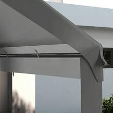 10 X 20ft Carport Roof, UV Resistant Canopy Replacement, Fits 84C-378V00 And 84C-206 Series, Dark Gray - 235.75 L X 117.25 W - View 5
