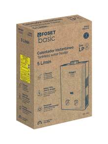 Instantaneous Water Heater, 5L, 1 Service, LP Gas, FOSET BASIC, Compact And Lightweight For Easy Installation - White - View 5