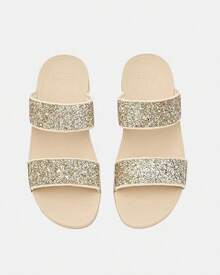 FITFLOP JE5 D95 Sandalias Chancletas Mujer Oro - Dorato - Visualizzare 3
