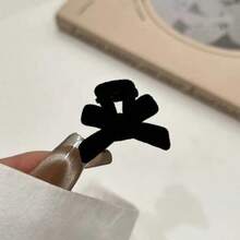 20件/10件/5件/2件/1件 黑色植絨髮夾，2cm 高品質側瀏海夾 - 多色[無愛心款] - 查看 3