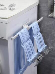 1pc Foldable Clothes Hanger Storage Rack, Hook Storage Rack, No-Drill Multi-Function Rack, Suitable For Bedroom, Entryway And Balcony, Clothes Hanger Storage, Space-Saving, Mother's Day, Father's Day, Back To School Season Essential - View 4
