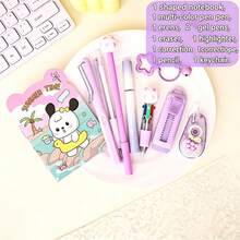 9pcs/Set / 1set = 8pcs Stationery Set (Macaron Color Gel Pens + Correction Tape + Multi-Color Pen Combo) 2pcs Randomly Sent Student Ins-Style Back To School Essential Stationery Gift Box Multi-Color Options Student Office Use Teenagers - Football Set - View 5