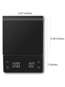 1pc Black Fashion Electronic Coffee Scale - Espresso Drip Coffee Scale, Baking Kitchen Scale, 3000g/6.6lbs Version, Requires 3 AAA Batteries (Batteries Not Included) - Multicolor - View 14
