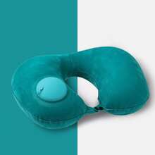 Inflatable Pillow, Portable Travel Neck Pillow, Pressure-Inflated U-Shaped Pillow, Space-Saving - Multicolor - View 3