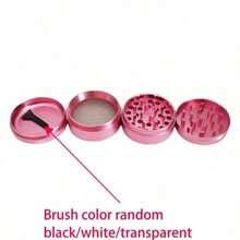 1pc 4-Layer Aluminum Alloy Grinding Tool - Premium Metal Multi-Purpose Grinder - Compact Household Accessory - Holiday Gift Set (1.57inch/1.96inch) - Bright Pink - View 6