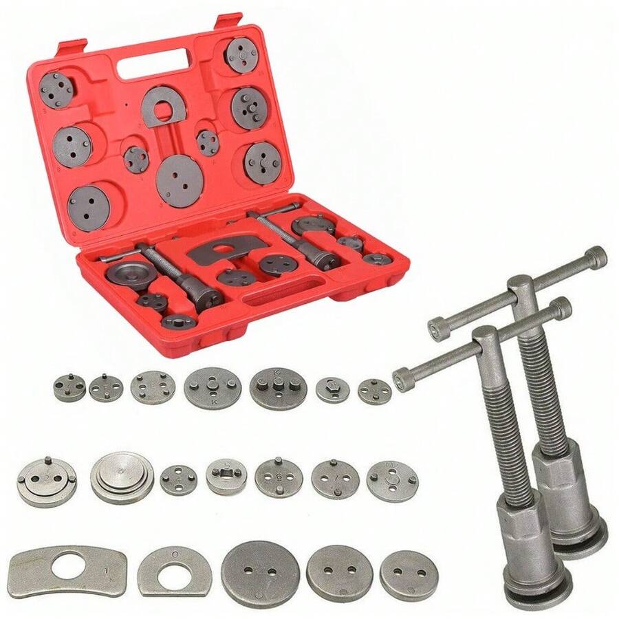 23x Auto Car Universal Disc Piston Caliper Brake Rewind Wind Back Tool Kit Set - A - View 1