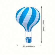 1pc Handmade Hot Air Balloon Paper Lantern Hanging Decor For Wedding, Bar, Shopping Mall, Kindergarten Corridor Decoration - Hot Air Balloon Paper Lantern - View 7