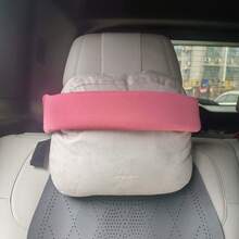 1pc Adjustable Head Rest Strap For Travel | Comfortable, Convenient Storage, Universal Fit, Made Of Polyester Fiber, Sponge Filled. - Ice Silk Style - View 17