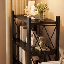 Super life 4/5-Tier Unassembled Metal Storage Rack With Wheels - Foldable And Portable Multi-Tiered Shelving Unit Suitable For Home, Office, And Garage Storage - Space-Saving Multi-Functional Storage Solution, Storage Rack, Organization. - Multicolor - View 4