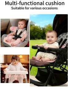1pc Baby Stroller Seat Cushion, Baby Car Seat Pad, Universal Baby Seat Cover Accessory, Easy To Clean Foldable Baby Seat Pad, Suitable For Stroller, Car Seat, High Chair And Other Daily Use - Baby Stroller Seat Cushion - View 6