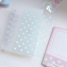 波點裝飾轉印貼紙，透明杯子與盒子DIY基礎材料貼紙，學校用品 - 長方形 - 查看 18