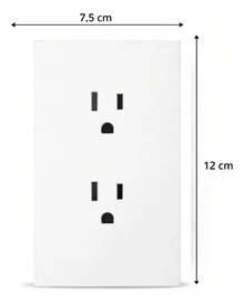 Paquete De 10 Contactos Duplex Con Placa Blanca Completos 2p - A - Ver 4