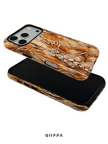 GIIPPA 1pc Zebra Stripe & Snake Skin Patchwork Pattern Design, Phone 17 Pro Max Phone Case, Compatible With Phone 16 Pro Max, 15 Pro Max, 14 Pro Max, Korean Style High-End Fashion Fun Phone Case, Compatible With 11/12/13/14/15/16 Pro Max Plus, Elegant Design Suitable For Men And Women, Perfect Gift For Girlfriend On Christmas, Valentine's Day, Easter, Wedding Season And Birthday! - Multicolor - View 4