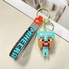Minecraft سلسلة مفاتيح أكريليك مسطحة، تتميز بتصميم وردي أيقوني من اللعبة، قلادة أكريليك متينة وخفيفة الوزن مع حلقة مفاتيح معدنية فضية وسلسلة قوية، مثالية للمفاتيح والحقائب وحقائب الظهر والأمتعة والإكسسوارات اليومية [2 أسلوب يتم إرسالهما عشوائيًا] - متعدد الألوان - مشاهدة 11