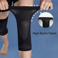 1pc Breathable Knee Brace For Men And Women, Ultra Thin Light Knee Compression Sleeves Made Of High Elastic Fibric For Workout, Exercises. - Multicolor - View 5