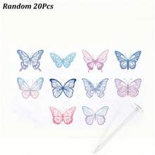 20pcs/60pcs Stiker Kupu-kupu Warna Cerah, Dekorasi Kue Pernikahan DIY, Cocok untuk Dekorasi Kue Pernikahan dan Pesta Ulang Tahun - MultiWarna - View 17