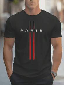 Men T-Shirts - 黑色 - 查看 1
