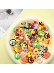 Marvel 30pcs New Miniature Food Blind Bag Mini Food Snack Model Toy Gift Realistic Small Decoration Birthday Party Holiday Gift (Random Color & Style) - Multicolor - View 7