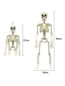Halloween Skeleton, Large Detachable And Movable Skeleton, Haunted House Decoration, Halloween Party Decoration, Holiday Home Decor, Horror Theme Party Decoration, Halloween Ornament - Multicolor - View 7