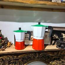 Moka Pot Stovetop Espresso Maker – Classic Caffettiera Italian Macchinetta Coffee Percolator For Gas, Electric Stove - Multicolor - View 1