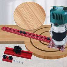 Extended 3-In-1 Milling Groove Bracket, Woodworking Milling Fixture, Aluminum Alloy Slotting Milling Roundness Device, Hole Trimming Machine Bracket, Adjustable Slotting Mountain Positioning Tool, Woodworking Cutting Circular Auxiliary Tool - Milling Groove Bracket - View 8
