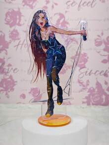 6pcs/1 pieza Conjunto de figuras de acrílico de conejo lindo para niño y niña, figura de personaje estilo anime, decoración de escritorio gótica linda, regalo de colección para niña - A - Ver 18