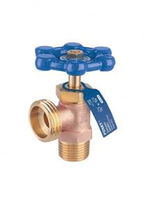 Washing Machine Valve, Blue Handle, FOSET, For Cold Water - Royal Blue - View 4