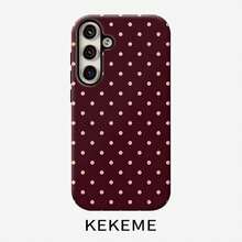 24h Shipping from DEHandyhülle: KEKEME Polka Dot Film 2-in-1 Handyhülle, passend für for Galaxy S26 S25 S24 S23 S22 S21 S21+ S21 Ultra Plus FE Edge S20 A15 A16 A17 A23 A32 A34 A35 A36 A52 A53 A54 A55 A56, vollständige Abdeckung, sturzsicher, stilvolles minimalistisches Unisex-Design - Mattierte Oberfläche - Übersicht 4