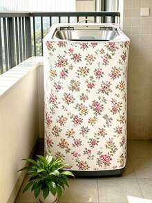 Thickened Printed Sun Protection Washing Machine Cover, Household Washing Machine Drum Cover Towel, Suitable For Washing Machine Dust Protection, Protective Cloth, Dryer Cover, Reusable Laundry Ball, Best Choice For Gifts To Friends And Family, Mother's Day Gift, Valentine's Day Gift - Multicolor - View 3