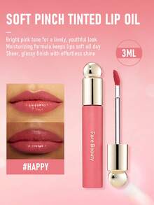 Rare Beauty Soft Pinch 有色唇油 #Happy (冷粉色) 3ml / 0.1 Oz | 持久保濕唇彩油 | 輕盈不黏膩，自然光澤亮澤感 | 純素無動物實驗配方，打造柔嫩光滑雙唇 - 快樂的 - 查看 1