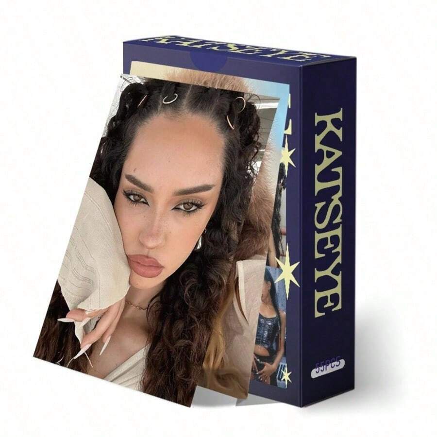 55pcs KATSEYE Girl Group High Definition Photo Cards, Celebrity Collection Merchandise LOMO Small Cards, Perfect For Holiday Gifts, Fun And Cute Gifts, Birthday Gifts, Easter Gifts, Halloween Gifts, Christmas Gifts, Party Gifts, Katseye Light Stick, Straykid, Photocard, K Pop, Katseye Photo Card - Multicolor - View 1