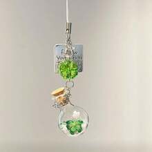1pc Pendant Charm, Portable Decorative Accessory, Suitable For Keys, Backpacks, Bags, Cars, Indoor, Daily Matching - Clear - View 6
