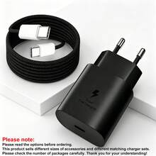3pcs/1set/1pc EU Standard Super Fast Charging Kit (EU Standard Charger With 3.3ft/6.6ft Charging Cable And 1.4m Cable Protector), EU Standard Travel Plug Adapter Compatible With Samsung Galaxy S26 S25 S24 S23 S22 S21, USB-C Wall Charger With 3.3ft/6.6ft Fast Charging Cable, Compatible With IPhone 17/17 Pro/17 Pro Max/Pro/16/15 - View 9