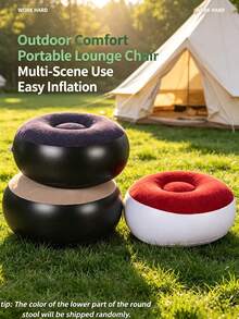 1/2/3/4pcs Camping Essential Inflatable Sofa Bed Combo Set, Can Be Used As Inflatable Mattress, Portable Foldable Comfortable Outdoor Gear For Summer, Suitable For Park, Beach And Home, Holiday Essential, Ideal Gift For Mother's Day, Father's Day And Back To School Season (Random Style) - Multicolor - View 11