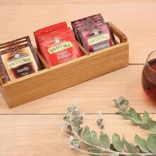 1PC Wooden Tea Bag Storage Box, Portable Tea Bag Holder Office Coffee Tea Bag Organizer - Multicolor - View 5