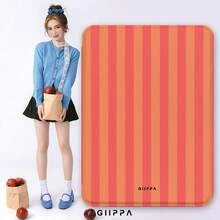 GIIPPA 1件裝橘色條紋 Kindle 保護殼附手提帶，適合書迷的情人節/聖誕節禮物，自動喚醒/睡眠電子閱讀器保護套，相容 Kindle Paperwhite 5/6/7/10/11/12 代、Kindle Colorsoft 1 代、Basic Kindle 8/10/11 代所有 Kids 與 Signature 版本 - 多色10 - 查看 8