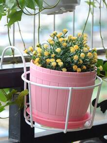 1/2/3Pcs Metal Hanging Planters - Perfect For Balcony, Garden, And Indoor Decor, Grow Succulents And Greenery On Hanging Racks - Multicolor - View 2