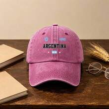 1pc Gothic Casual Men Hat,Letters ,Flag,Star Printing, Unisex Fashion, Provides Shade & Sun Protection, Perfect For Outdoor Activities - Multicolor - View 4