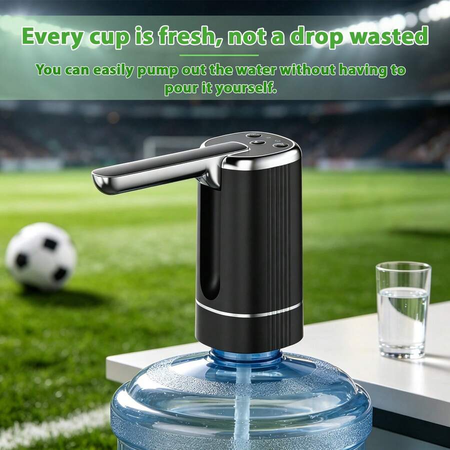 Household Electric Water Pump, Water Dispenser For Bottled Water And Mineral Water, Foldable Timer And Quantitative Large Motor Automatic Water Pump, USB Charging, Suitable For Camping, Outdoor Cooking And Home Use!